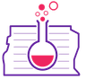 Circuito de Ciências — caderno de bordo com frasco Erlenmeyer